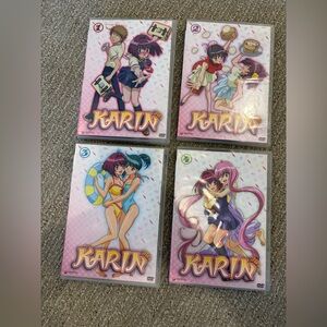 SET OF 4 “KARIN” ANIME CARTOONS.Great Condition. Rare Find. DVD’s